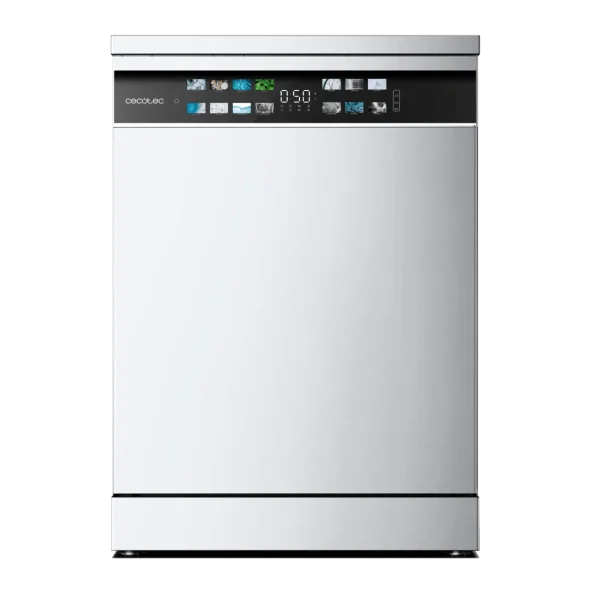 Imagen 2 Lavavajillas de 60 cm con capacidad para 15 cubiertos, eficiencia energética clase B, motor Inverter Plus y sistema Turbo Dry+ para un secado impecable.