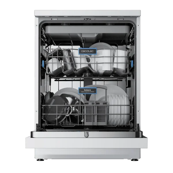 Imagen 3 Lavavajillas de 60 cm con capacidad para 15 cubiertos, eficiencia energética clase B, motor Inverter Plus y sistema Turbo Dry+ para un secado impecable.
