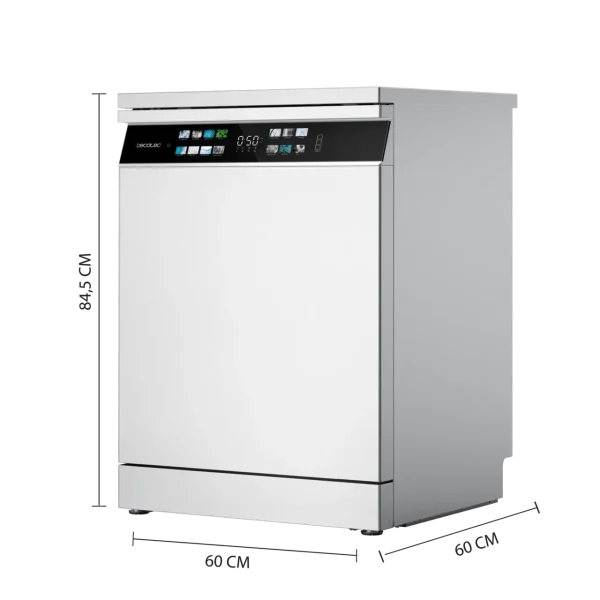 Imagen 4 Lavavajillas de 60 cm con capacidad para 15 cubiertos, eficiencia energética clase B, motor Inverter Plus y sistema Turbo Dry+ para un secado impecable.