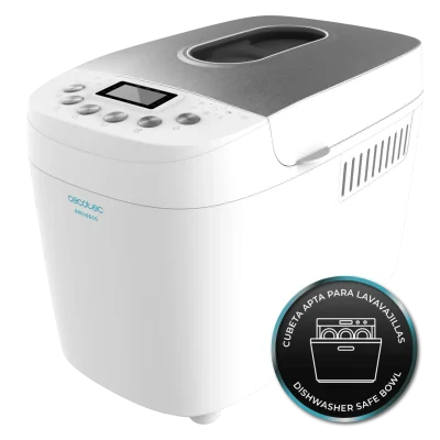 Panificadora Bread&Co 1500 PerfectCook de Cecotec con 15 programas y capacidad de 1,5 kg