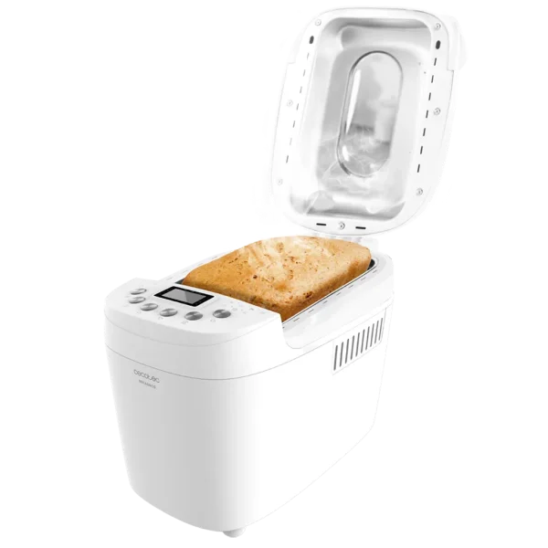 Imagen 2 Panificadora Bread&Co 1500 PerfectCook de 850 W. Elabora panes de hasta 1,5 kg con 15 programas automáticos, 2 resistencias y cubeta apta para lavavajillas.