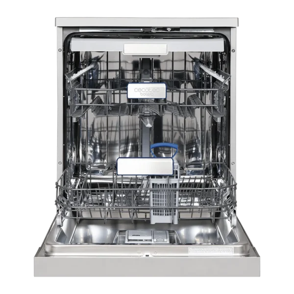 Imagen 3 Lavavajillas Bolero Aguazero 6800 Inox A de 60 cm con Motor Inverter Plus Duo, 14 cubiertos, clase energética A y sistema O2 Dry para un secado eficiente y ahorro.