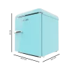 Imagen 2 Mini frigorífico retro Bolero CoolMarket TT Origin 45 Blue E de Cecotec. Capacidad de 45L, clase energética E y diseño vintage azul compacto de 55 cm de alto.