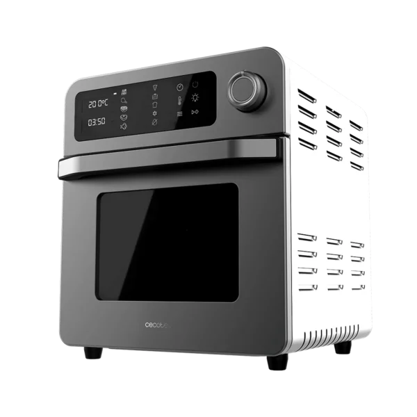 Horno de aire caliente Cecotec Bake&Fry 1500 Touch Steel de acero inoxidable con pantalla táctil frontal
