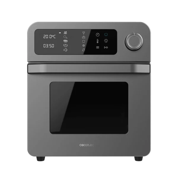 Imagen 2 Horno de aire caliente Bake&Fry 1500 Touch Steel de 1700 W y 15 L. Incluye 9 funciones preconfiguradas, pantalla táctil y diseño en acero inoxidable.