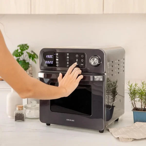 Imagen 6 Horno de aire caliente Bake&Fry 1500 Touch Steel de 1700 W y 15 L. Incluye 9 funciones preconfiguradas, pantalla táctil y diseño en acero inoxidable.