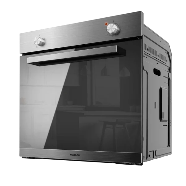 Imagen 3 Horno integrable Bolero Hexa C126000 Mirror A de 77 L, 2800 W y 4 funciones. Diseño elegante en cristal espejo y alta eficiencia energética clase A.