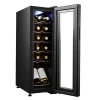 Imagen 2 Vinoteca de compresor para 12 botellas con diseño compacto. Ajuste de 8-18ºC, estantes de madera y display táctil. Ideal para conservar vinos en espacios reducidos.