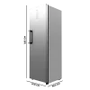 Imagen 3 Frigorífico Cecotec Bolero CoolMarket 1D 360 Inox E con 360 L, motor Inverter Plus y eficiencia energética E. Diseño elegante en acero con puerta reversible.