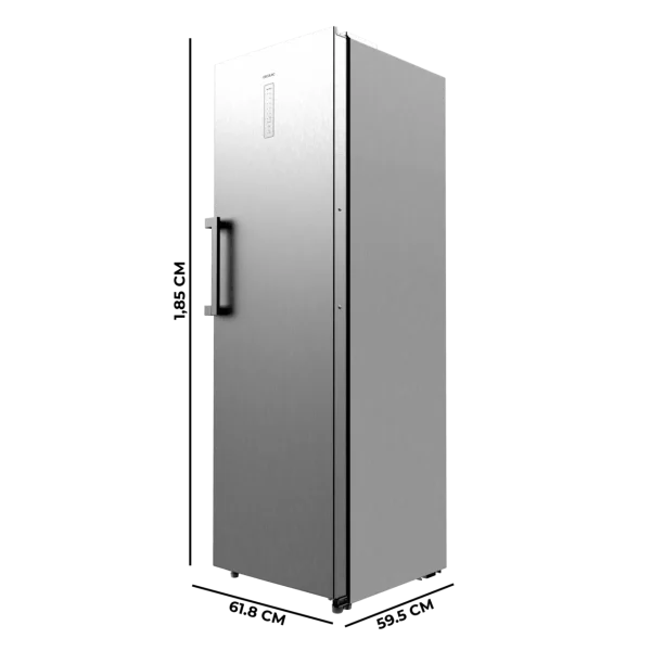 Imagen 3 Frigorífico Cecotec Bolero CoolMarket 1D 360 Inox E con 360 L, motor Inverter Plus y eficiencia energética E. Diseño elegante en acero con puerta reversible.