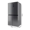 Imagen 4 Frigorífico de 4 puertas Bolero CoolMarket 4D 503 Inox E con 503L de capacidad, motor Inverter, tecnología NoFrost y cajón de temperatura variable. Eficiencia clase E.