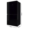 Imagen 4 Frigorífico 4 puertas Bolero CoolMarket 4D 503 Black Glass E de 503L. Incluye compresor Inverter, tecnología NoFrost, MetalFlexCooling y acabado en cristal negro.