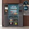 Imagen 7 Frigorífico 4 puertas Bolero CoolMarket 4D 503 Black Glass E de 503L. Incluye compresor Inverter, tecnología NoFrost, MetalFlexCooling y acabado en cristal negro.