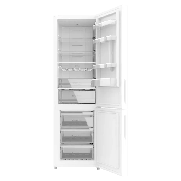 Imagen 4 Frigorífico Bolero CoolMarket Combi 356 White Cristal D con 356L de capacidad, motor Inverter Plus, tecnología Total No Frost y elegante acabado en cristal blanco.