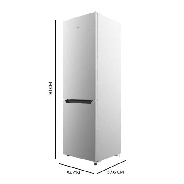 Imagen 3 Frigorífico Combi Cecotec Bolero CoolMarket 250 Inox D de 250L con tecnología Total No Frost, motor Inverter Plus y sistema Multi Airflow para una frescura óptima.