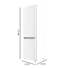 Imagen 2 Frigorífico Combi Bolero CoolMarket 250 White E de 250L con Total No Frost, Multi Airflow y eficiencia clase E. Diseño elegante en blanco de 180 cm de alto.