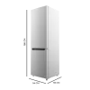 Imagen 2 Frigorífico Combi Bolero CoolMarket 250 Inox E de 250 L con tecnología Total No Frost y Multi Airflow. Diseño eficiente con cajón Humidity Box y bajo consumo.