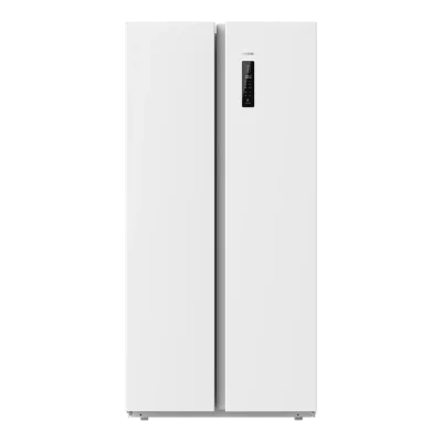 Frigorífico Side by Side Bolero CoolMarket SBS 430 White E en color blanco con display frontal