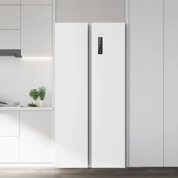 Imagen 5 Frigorífico Side by Side Bolero CoolMarket SBS 430 White E de 430 L con tecnología Total No Frost, motor Inverter Plus y clasificación energética E en color blanco.