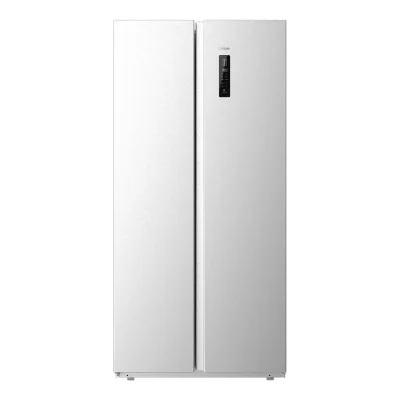 Frigorífico americano Side by Side Bolero CoolMarket SBS 430 Inox E de Cecotec con acabado en acero inoxidable y pantalla táctil frontal