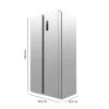 Imagen 2 Frigorífico Side by Side Bolero CoolMarket SBS 430 Inox E de 430 L con Total No Frost, Inverter Plus y Multi Airflow para una conservación óptima de alimentos.