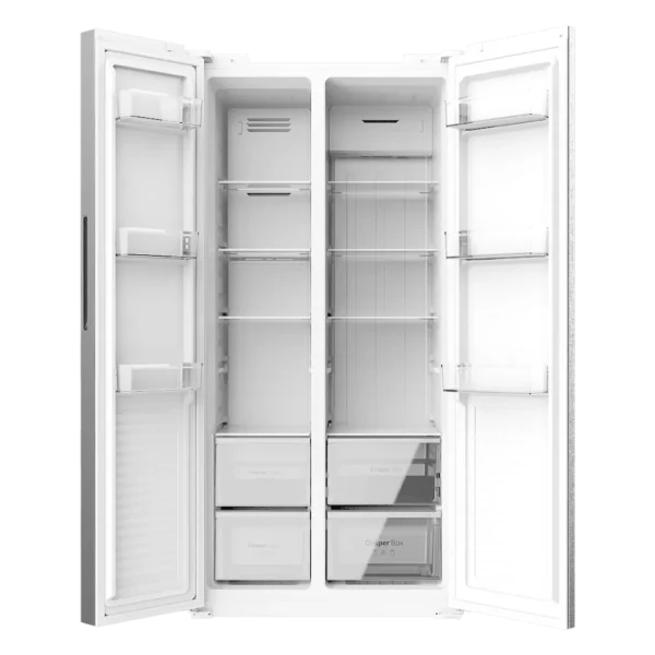 Imagen 4 Frigorífico Side by Side Bolero CoolMarket SBS 430 Inox E de 430 L con Total No Frost, Inverter Plus y Multi Airflow para una conservación óptima de alimentos.
