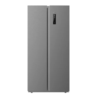 Frigorífico Americano Bolero CoolMarket SBS 430 Dark E con puertas Side by Side y panel de control LED