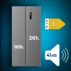 Imagen 3 Frigorífico Americano Bolero CoolMarket SBS 430 Dark E de 430 L con tecnología Total No Frost, motor Inverter Plus y acabado Dark inox. Eficiencia energética E.