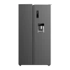 Frigorífico americano Bolero CoolMarket SBS 559 Dark D de Cecotec en acabado acero oscuro con dispensador de agua y pantalla táctil frontal