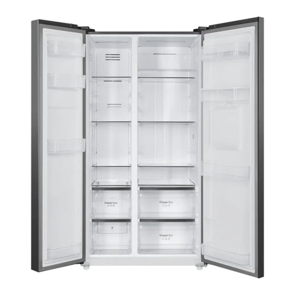 Imagen 5 Frigorífico americano Bolero CoolMarket SBS 559 Dark D de 559L. Clase D, motor Inverter, Total NoFrost y dispensador de agua en elegante acabado Dark Inox.