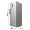 Imagen 3 Congelador vertical Bolero CoolMarket UF 380 Inox D de 380L. Convertible a frigorífico, motor Inverter, Total No Frost y eficiencia energética D. Diseño en acero.