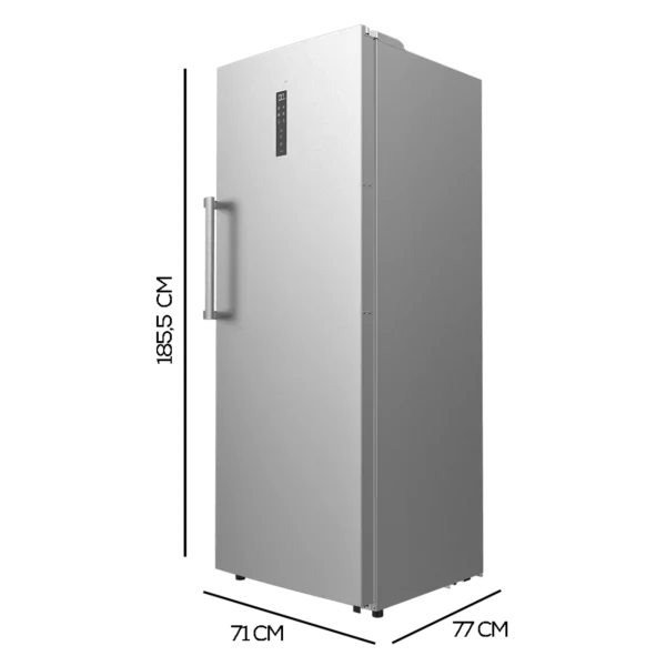 Imagen 3 Congelador vertical Bolero CoolMarket UF 380 Inox D de 380L. Convertible a frigorífico, motor Inverter, Total No Frost y eficiencia energética D. Diseño en acero.