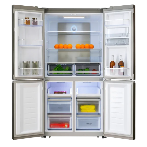 Imagen 2 Frigorífico americano Cross Door de 564 L con motor Inverter Plus, tecnología Metal Cooling y dispensador de agua. Eficiencia energética E y diseño Inox.
