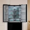Imagen 5 Frigorífico French Door Bolero CoolMarket FD 510 Glass E de 510 L con motor Inverter Plus, Total No Frost y acabado en cristal negro. Clasificación energética E.