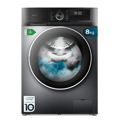 Lavadora de carga frontal Cecotec Bolero DressCode 8500 Inverter Steel A en color inox