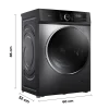 Imagen 4 Lavadora Cecotec Bolero DressCode 8500 Inverter Steel A de 8 kg y 1400 rpm. Cuenta con motor Inverter Plus, 16 programas y máxima eficiencia energética A.