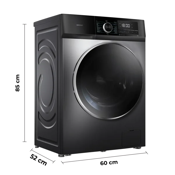 Imagen 4 Lavadora Cecotec Bolero DressCode 8500 Inverter Steel A de 8 kg y 1400 rpm. Cuenta con motor Inverter Plus, 16 programas y máxima eficiencia energética A.