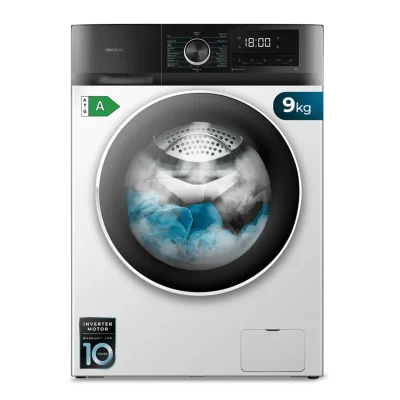 Lavadora de carga frontal Cecotec Bolero DressCode 9500 Inverter A en color blanco
