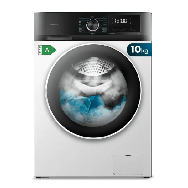 Lavadora de carga frontal Cecotec Bolero DressCode 10500 Inverter A color blanco de 10 kg de capacidad