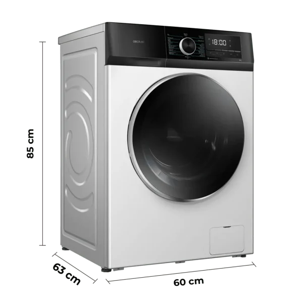 Imagen 4 Lavadora frontal Cecotec Bolero DressCode 10500 Inverter A. Capacidad 10 kg, 1400 rpm y motor Inverter Plus. Eficiencia A, 16 programas y función vapor.