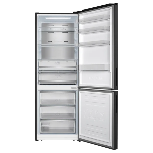 Imagen 2 Frigorífico combi Bolero CoolMarket Combi 495 Dark E de 493 L. Sistema Total NoFrost, MultiAir y Metal Cooling con eficiencia clase E y acabado en acero oscuro.