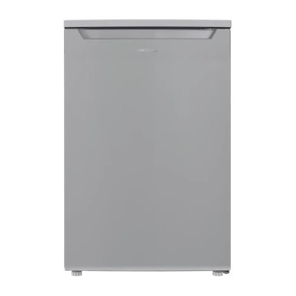 Frigorífico mini Bolero CoolMarket TT 107 Inox de Cecotec con puerta de acero inoxidable y dimensiones compactas.