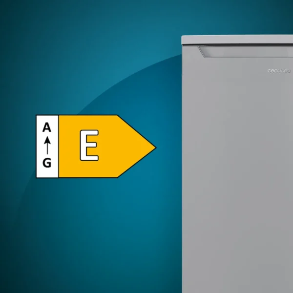 Imagen 4 Frigorífico mini Bolero CoolMarket TT 107 Inox de Cecotec con 107 litros de capacidad, control de temperatura y clasificación energética E para máxima eficiencia.