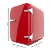 Imagen 3 Mini nevera retro Bolero MiniCooling 4L Habana Red con función frío y calor. Compatible con 12V y 220V, ideal para viajes, cosméticos y oficinas.