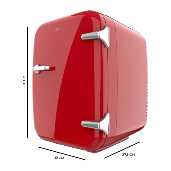 Imagen 3 Mini nevera retro Bolero MiniCooling 4L Habana Red con función frío y calor. Compatible con 12V y 220V, ideal para viajes, cosméticos y oficinas.