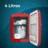 Imagen 4 Mini nevera retro Bolero MiniCooling 4L Habana Red con función frío y calor. Compatible con 12V y 220V, ideal para viajes, cosméticos y oficinas.