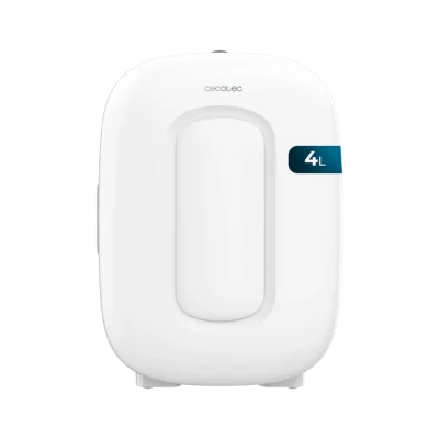 Frigorífico mini Cecotec Bolero MiniCooling 4L Bora White con diseño retro blanco y asa de transporte