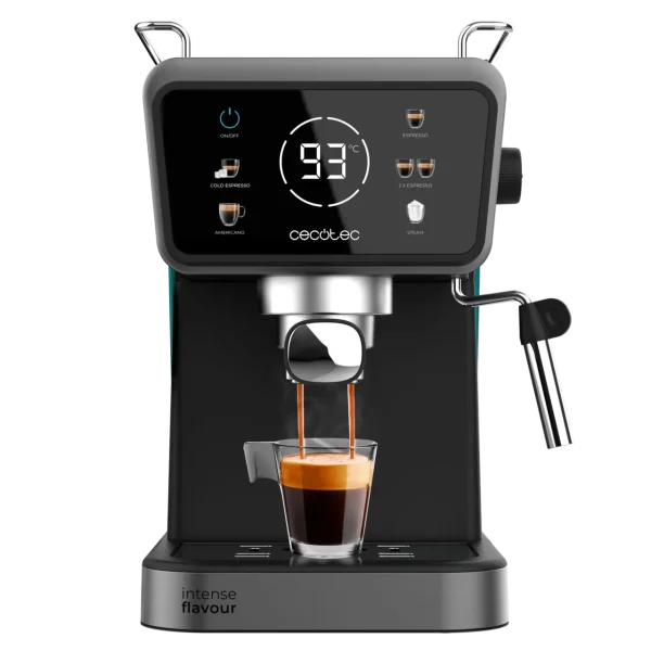 Cafetera Cecotec Power Espresso Touch ColdBrew con panel táctil digital y acabados en acero inoxidable