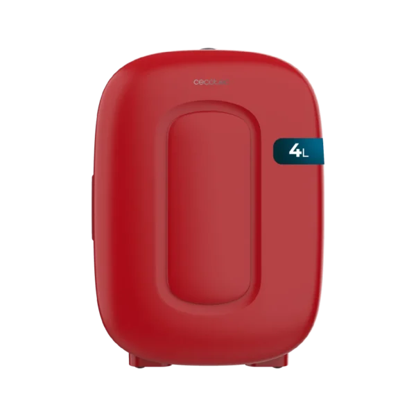 Frigorífico mini retro Cecotec Bolero MiniCooling 4L Bora Red con asa de transporte y acabado vintage color rojo