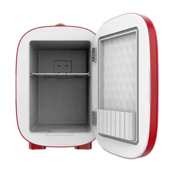 Imagen 2 Frigorífico retro Bolero MiniCooling 4L Bora Red. Capacidad de 4 litros, funciones de frío y calor (7-50 ºC) y conexión 12V-220V ideal para coches y caravanas.